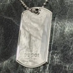 【美品】GUCCI グッチ ネックレス ドッグタグ プレート ボールチェーンのサムネイル