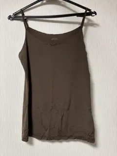 ユニクロ　エアリズムキャミソール　シームレス　L ブラウン