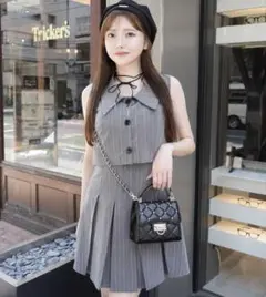 LIPSERVICE レイヤードライクノースリワンピース M