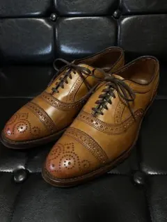 Allen Edmonds Strand セミブローグ ライトオーク 7.5D
