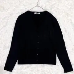 M0089 【ビアッジョブルー】 長袖カーディガン ロングスリーブ 綿100%のサムネイル
