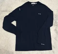 【美品】UNIQLOxANYA HINDMARCH / メリノセーター/紺/L