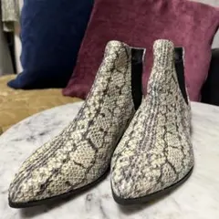 COLE HAAN 蛇柄ショートブーツ23センチ