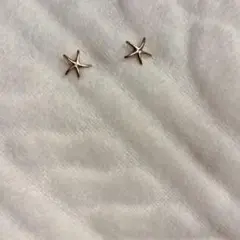 ゴールド系 星型 ピアス(両耳用)値下げ❌