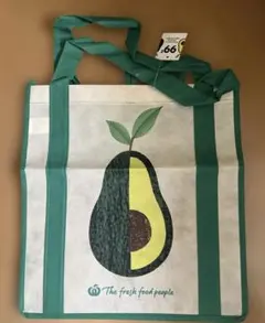 【未使用品】 Woolworths エコバッグ ショッピングバッグ アボカド柄
