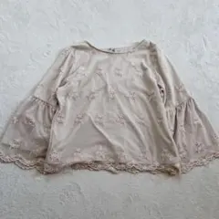 マジェスティックレゴン◇シフォンブラウス フラワーモチーフ刺繍 オフィス Mのサムネイル