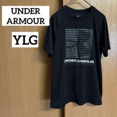 UNDER ARMOUR【YLG】黒 半袖Tシャツ スポーツ トレーニング 春夏