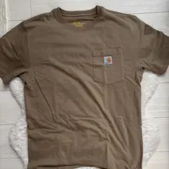 Carhartt ブラウン ポケットTシャツs