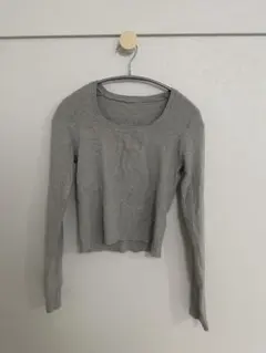 長袖セーター M グレー