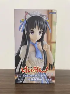 【未開封】けいおん! 秋山澪 フィギュア 猫耳 メイド Trio-Try-iT
