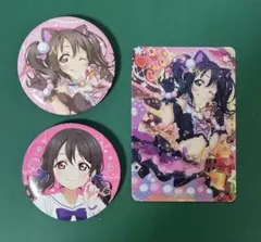 ラブライブ μ's 南ことり　缶バッジ　キャットツインテール ラブライブ！ μ's キャットツインテール 南ことり 缶バッジ クリア