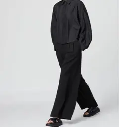 ユニクロC 感動タックワイドパンツ　ユニクロU