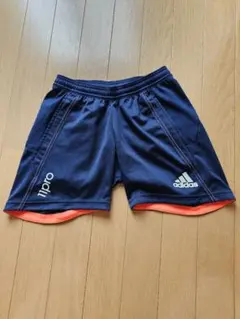 adidas 11pro ハーフパンツ ネイビー　キッズハーフパンツ140㎝
