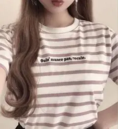 GRL ボーダー Tシャツ M