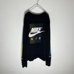 NIKE プリント 長袖 シャツ 両袖プリント 海外製品【実寸サイズ要確認】