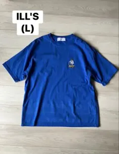 ILL'S 半袖 Tシャツ L ブルー ※難有り