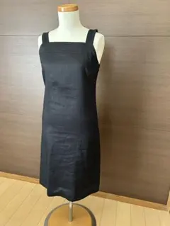 ペイトンプレイス　黒膝丈ワンピース