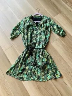 sale‼️VIVIENNE TAM 花柄ワンピース インナーワンピース付き 0