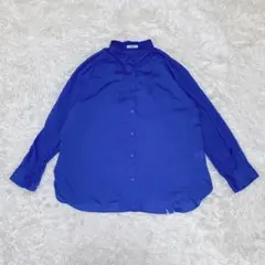 a.v.v レディース 長袖シャツ XL ブルー イトキン ゆったり シンプル