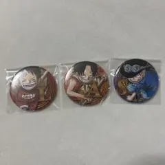 ワンピース ジャンプフェスタ 2019 盃三兄弟 缶バッジ ルフィ エース サボ
