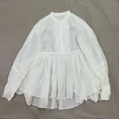 SALON adam et rope ピンタックチュニックブラウス 白 - メルカリ