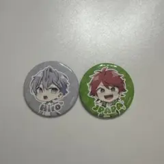 カラフルピーチ 缶バッジ 2個セットのサムネイル