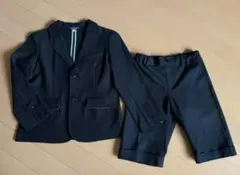 フォーマルスーツ　黒　130cm キッズ　上下セット　ブラック