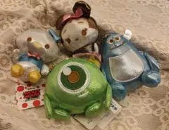 ディズニー　キャラクター　キーチェーン　４個　まとめ売り