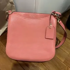 【美品】Kate spade ピンク レザー ショルダーバッグ