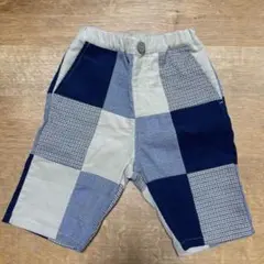 プティマイン(petit main)パッチワークハーフパンツ 100cm