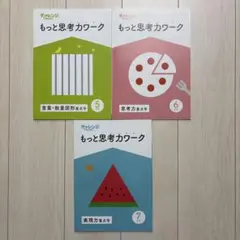 チャレンジ１年生　もっと思考カワーク 5月号 6月号 7月号