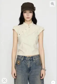 lagua gem LILI×LAGUA BACK LACE UP トップスのサムネイル