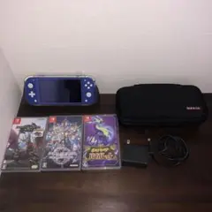Nintendo Switch Lite美品パープル本体充電器・ソフトケース付き