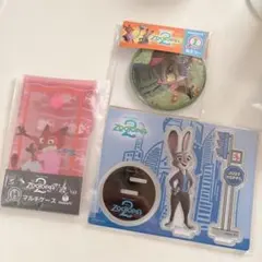 【新品未開封】ズートピアニックジュ ディ マルチケースアクリルスタンド セット