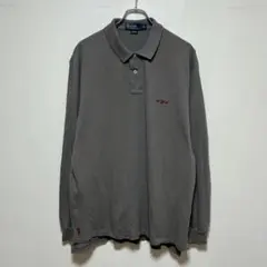 c*a様 ポロバイラルフローレン　長袖ポロシャツ　ポニーロゴ刺繍　ゆったり　オー