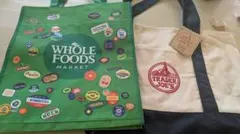 トレーダージョーズ、ホールフーズのエコバッグ
