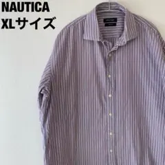 ノーティカ ストライプ柄半袖シャツ