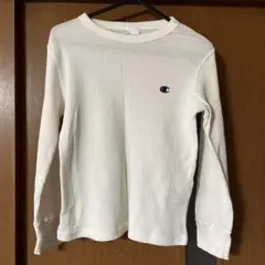 チャンピオン ワッフルロンTEE 140cm ホワイト