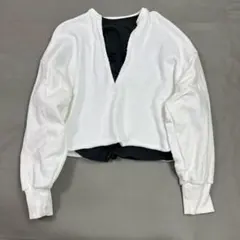 Whim Gazette ウィムガゼット スウェットVネックプルオーバー