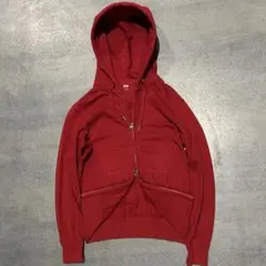 00s old UNIQLO ダブルジップパーカー S y2k 平成