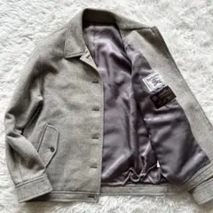 BURBERRY バーバリー　ウールジャケット　ブルゾン　ヘリンボーン柄　グレー