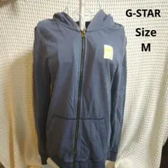 【オシャレ☆人気☆G-STAR RAW】ネイビー　パーカー　サイズM
