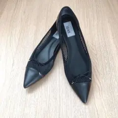 ル タロン メッシュ　ポインテッドトゥ　バレエシューズ