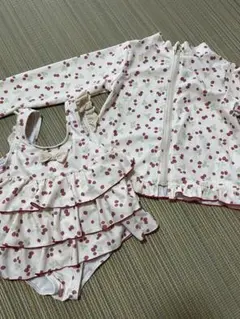 いちご柄 水着・ラッシュガード セット　conoco