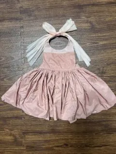 【値下げ】【80-90cm】MARLMARL ピンクエプロン