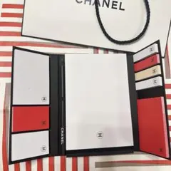 CHANEL LA COLLECTION フォルダ型ノート、紙袋セット