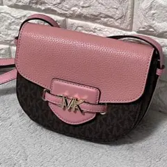 極美品✨マイケルコース PVC ショルダーバッグ ブラウン MK 斜め掛け