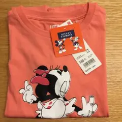 ユニクロ 　こども　Tシャツ　ディズニー ミニーマウス ピンク 130㎝