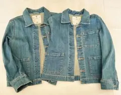 ２枚価格　キッズデニムジャケット