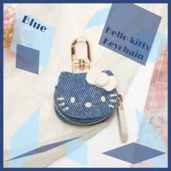 ハローキティ チャーム型 コインケース AirTagケース デニム　ジーンズ